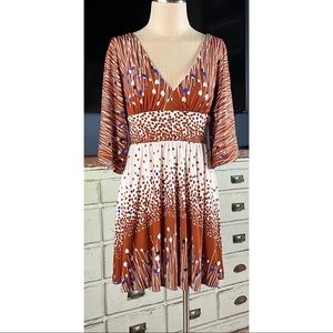 Tibi Cat Flower Fit & Flare Whimsical Mini Dress NWT New XS